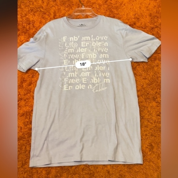 Emblem Apparel light, blue T-shirt, size extra large - Picture 7 of 7